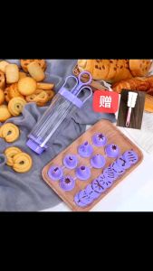 Alat Hias Kue Cetakan Kue Kering Biskuit Krim Motif Bunga Cake Decoration Set 19 in 1