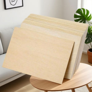 Bulk Pack 5/15/25pcs Natural Birch Basswood Wooden Sheets DIY Craft Board Unfinished Plank for Drawing Painting