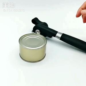 Stainless Steel Manual Can Jar Opener Ergonomic Anti Slip Handle Design Cutting Jar Tin Opener Kitchen Bar Tool