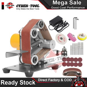 Multifunctional Electric Belt Sander Metal Polishing-Grinding Adjustable DIY Power Sanding Machine Mini Belt Grinder Kit
