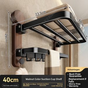 BOENIN | Bathroom Suction Cup Mounting Towel Rack