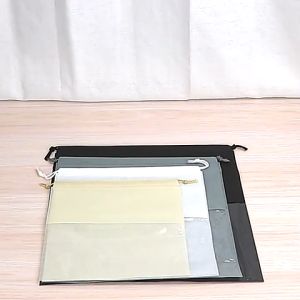 Shoe Bag Pouch With Transparent SlotWaterproof Drawstring Dag