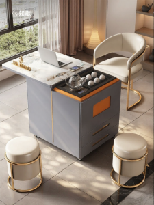 Multifunctional Height Adjustable Tea Trolley