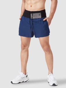 Mens Running Shorts Quick Dry Sporty Thin Summer Three-quarter Length Basketball Fitness Outdoor Marathon Training Pants