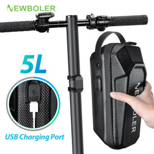 NEWBOLER 3L/5L Electric Scooter Bag Accessories Electric Vehicle Bag With USB Port Waterproof Scooter Front Bag Bike Bag