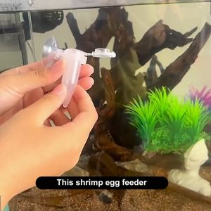 Aquarium red bug fish feeder Funnel cup Mini automatic fish feeder Cone fish feed feed tool