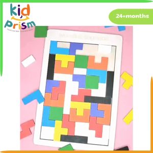 Đồ Chơi Xếp Gỗ Thông Minh Cho Bé Bảng Xếp Gạch Gỗ Phù Hợp Cho Bé Từ 36+ tháng trở lên - Đồ Chơi Giải Trí