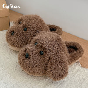 Dép Bông Hoạt Hình Dễ Thương Cho Nữ Dép Đi Trong Nhà Mùa Đông 2025 Dép Bông Cưng Ấm Áp Cho Phụ Nữ Dép Bông Nhung Cho Bé Gái