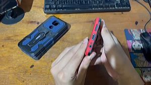 Casing Xiaomi Redmi 9 New HardCase Armor Belt Clip Kick Standing Robot Terbaru