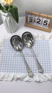 Muôi canh muôi thủng muôi vá muôi thìa bản to inox 18/10 phong cách hoàng gia và đẳng cấp an toàn oyatton O773A/B
