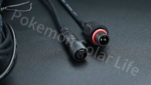 Solar Cable Extension Solar Wire Extension Solar Light Extension Cable 5m/10M/15M/20M 2Pin plug