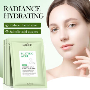 SADOER | 1/5/10/20 Pcs Salicylic Acid Face Mask Moisturizing Nourishing Firming Hydrating Facial Masks Face Sheet Mask Skin Care