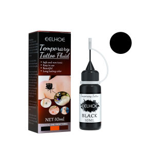 Eelhoe Temporary Tattoo Liquid DIY Tattoo Juice Semi-non-reflective Milk Henna Tattoo Waterproof For Body Art Paint Drop Natural Fruit Juice Tattoo Milk Henna Semi-non-reflective Natural And Long-lasting Harmless(10ml)