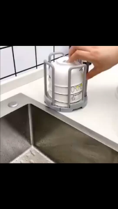 Wadah Mangkok Tempat Susun & Pengering Mangkok Piring