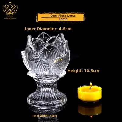 forsso | Heat-Resistant Crystal Glass Lotus Candlestick