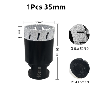 M14 Sharp porous inclined hole drill bit 6-100mm marble hole saw suitable for ceramic tile granite diamond drill bit