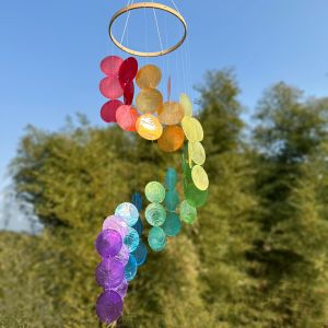 Natural Shell Wind Chimes Childrens Room Bedroom Decorative Hanging Pendants Photography Props Birthday Gifts Simple Modern Style