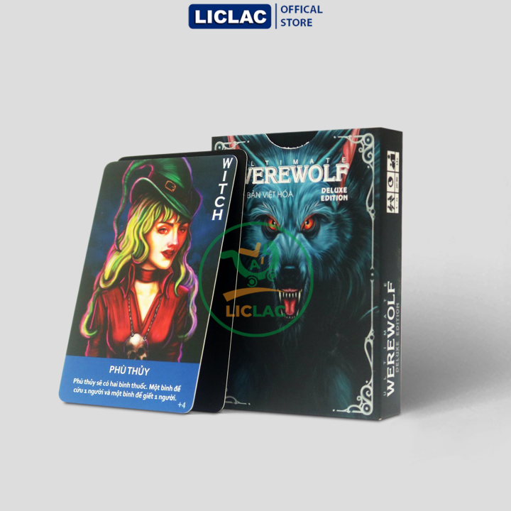 Bộ bài Ma Sói Deluxe Việt Hoá 27 lá bài cứng cáp, Board Game Werewolf ...
