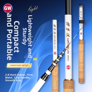 GW | Ultra Short Portable Carbon Fishing Rod 28 Tone
