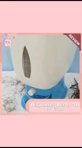 Dispenser Beras 3D / Rice Storage Container / Wadah Penyimpanan Kacang Sereal Makanan Anti Hama / Tempat Beras Otomatis 12 Liter Free Cangkir / Peralatan Dapur Serbaguna Food Grade - HOMIA