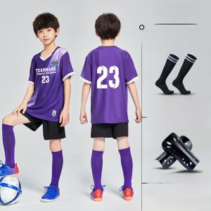 Childrens Football Uniforms Customized Boys and Girls Competition Team Uniform Fall and Winter Girls Training Wear Inner Wear Primary School Student Sports Jersey