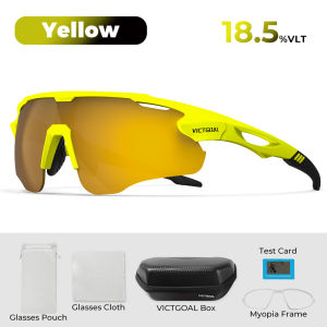 VICTGOAL Protective Glasses Polarized Bike Sunglasses Men Women Ultralight TR90 Eye Windproof Eyewear for Cycling Hiking Jogging