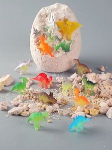 Dinosaur Egg Dino Digging Set for Children Dino Eggs for Digging Dino Egg Dinosaur Toy Children Dinosaur Eggs Excavation Kits Education Archeology Exquisite Jurassic Toy Set Game Action Children Figure Skeleton Model Gift