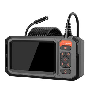 Camera Nội Soi Công Nghiệp Màn Hình 4.3  Ống Kính Kép 8mm Đầu Dò 8 Đèn LED Kiểm Tra Ô Tô Borescope Hệ Thống Ống Nước Chống Nước 2600mAh