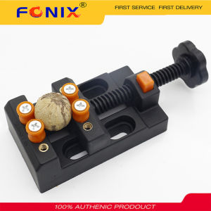 FONIX  Mini Bench Clamp Flat Table Vice Adjustable Drill Press Vice DIY Sculpture Tool for DIY Jewelry Walnut Nuclear Drilling Carving Watch Repair Tool