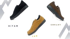 Sepatu Safety Sneakers Ujung Besi Sepatu Lapangan Model Tali Land Brother