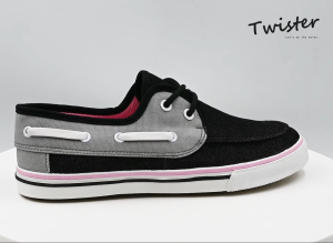 Cassy Denim Black/Gray Twister Womens Shoes