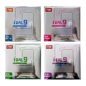 DHS-Hurricane 9 Table Tennis Rubber Pimples in Original Professional Ping Pong Racket Elastic Hard Sponge Tacky