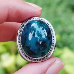 Cincin Batu Natural Bacan Doko (Ring Monel)