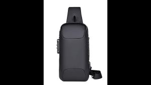 กระเป๋าคาดอกกระเป๋าสะพายไหล่แฟชั่นสําหรับผู้ชายมัลติฟังก์ชั่น ชาร์จ USB สำหรับผู้ชาย พร้อมส่งไว