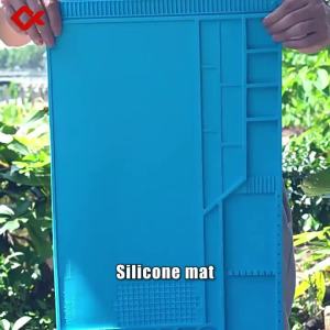 Silicone Soldering Pad Desk Platform Mat for Welding Station Iron Phone PC Repair Magnetic Heat Insulation No Lead S-160