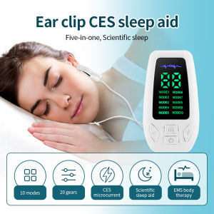 CES Sleep Aid Insomnia Electrotherapy Device Ear Clip 10 Modes Relieve Anxiety Sleep Migraine Depression Relieve Instrument