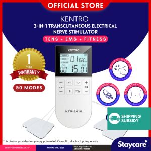 [𝐌𝐃𝐀 𝐀𝐏𝐏𝐑𝐎𝐕𝐄𝐃] KENTRO Portable 3-In-1 Massager TENS+EMS+FITNEES (50 Modes)