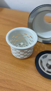 AFUR Keranjang saringan Bak Cuci Piring Tutup Ring Stainless/Saringan Wastafel Cuci Piring