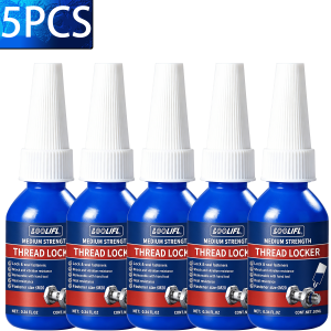 LOOLIFL | 50ML Threadlocker 243 271 Screw Glues Anti Loose High Strength Anaerobic Adhesive Anti‑Vibration For Metal Bolt Nut Repair Tools