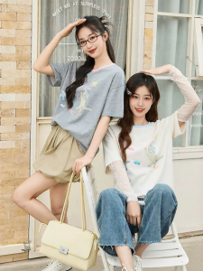 SANFU | Cute Cat Print Casual Loose T-Shirt