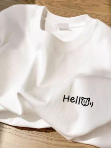 Áo Thun Nam Tay Ngắn Cotton Nguyên Chất Mùa Hè 2025 Thương Hiệu Mỹ Thời Trang in Họa Tiết Rộng Rãi Đa Năng Thường Ngày Áo Thun