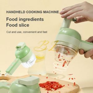 CHAINSHOP Hand Held Electric Vegetable Cutter Rechargeable Multi-Function Kitchen