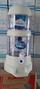 Bình lọc nước gia đình trắng tốt vòi chống gãy onemum