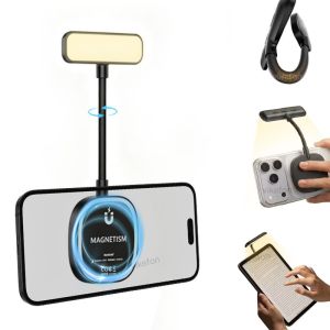 Adjustable 5-Level Color Temperature Magnetic Phone Flashes Selfie Fill Light for Magsafe iPhone 17~12 Vlog Reading Lights
