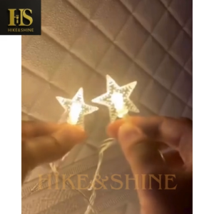 Lampu Tumbler Natal Model Bintang Hias LED Natal Tahan Air 42 LED 8 Meter Lampu Natal Tahan Air