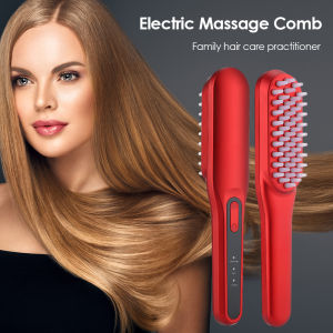 Electric Wireless Infrared Ray Massage Comb Hair Growth Head Scalp Massager Light Thearpy Anti Hair Loss Care