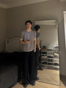 Gray Knitted Short Sleeve Button up T-Shirt Half Sleeve Summer Fashion Youth Loose Fit Polyester Fiber round Neck Top