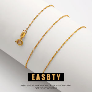 Simple Titanium Steel Necklace Womens Style out O-Link Fashion Jewelry Lightweight Luxury 2024 New Model Chain Length