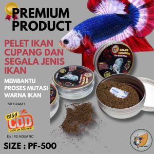 PEELT IKAN CUPANG MEMPERCEPAT MUTASI WARNA IKAN PREMIUM 50GR BISA UNTUK SEGALA JENIS IKAN