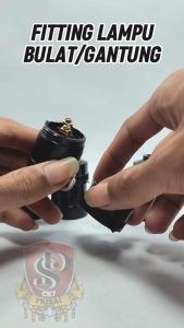 Fitting Lampu Gantung E27 Warna Hitam PAKET ISI 4 PCS Bahan Bakelite Fitting Bulat/Fitting E27 Lampu Rumah Gantung ISI 4 PCS